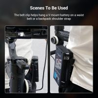 SmallRig Mini V Mount Battery Plate, V-Lock Mount Battery Plate with Belt Clip for Camera Power Supply - 2990 - Image 3
