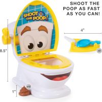 Brybelly The Original Shoot The Poop - Funny Family Game - Fast and Frenzied Flushing Poop Game with Fun Sounds for Kids - Image 6