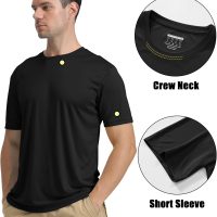 KEFITEVD Men's Short Sleeve UPF 50+ Sun Protection Shirts Quick Dry Rashguard Swim Shirt SPF Workout Fishing Athletic T-Shirt - Image 3