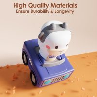 iPlay, iLearn Press to Go Car Toys for Toddlers 1-3, Baby Animal Racing Cars, Infant Play Vehicle Set, Baby Push Go Friction Car Toys for 6-9-12-18 Months, 1st Birthday Gifts for 1-2 Years Old Boys - Image 4
