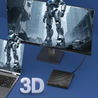 External Blu Ray Drive, 3D Portable Bluray Drives, USB 3.0 Type-C External Blueray/DVD Drive for Pc Desktop, CD DVD Burner and BD Reader for MacBook Laptop Compatible with Mac OS Windows XP/7/8/10/11 - Image 6
