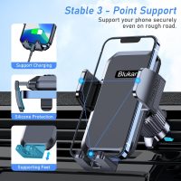 Car Phone Holder Mount, Super Stable Air Vent Cell Phone Car Mount with 2025 Metal Hook Clip, 360° Rotation,One Button Release for iPhone, Galaxy, Google, and All Other Smartphones - Image 4