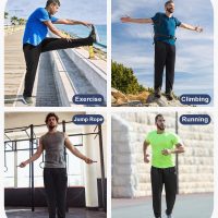 5 Pack Mens Sweatpants Open Bottom Joggers for Men with Zip Pockets Loose Fit Mesh Athletic Pants for Running,Casual - Image 6