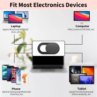 Webcam Cover (3 Pack), 0.03 inch Ultra Thin Laptop Camera Cover Slide for iPhone iPad MacBook Pro Computer iMac Cell Phone PC Accessories Camera Blocker Slider, Great for Privacy - Black - Image 4