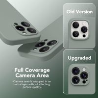 Magnetic for iPhone 13 Pro Case, Compatible with MagSafe, [Full Camera Protection][Screen Protector] Silicone Shockproof Protective Phone Case for iPhone 13 Pro 6.1", Calke Green - Image 9