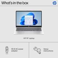 HP 14 inch Laptop, HD Touchscreen Display, AMD Ryzen 5 7520U, 8 GB RAM, 512 GB SSD, AMD Radeon Graphics, Windows 11 Home, Natural Silver, 14-em0499nr - Image 9