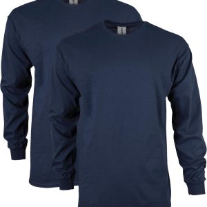 Gildan Adult Ultra Cotton Long Sleeve T-Shirt, Style G2400, Multipack