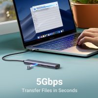 UGREEN Revodok 105 USB C Hub 5 in 1 Multiport Adapter 4K HDMI, 100W Power Delivery, 3 USB-A Data Ports, USB C Dongle for MacBook Pro/Air, iPad Pro, iMac, iPhone 15 Pro/Pro Max, XPS, Thinkpad - Image 9