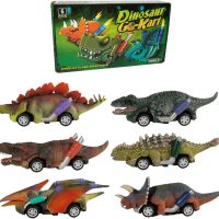 DINOBROS Dinosaur Toy Pull Back Cars,6 Pack Dino Toys for 3 Year Old Boys Girls and Toddlers,Boy Toys Age 3,4,5 and Up,Pull Back Toy Cars,Dinosaur Games with T-Rex - Image 8