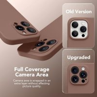 Magnetic for iPhone 13 Pro Max Case, Compatible with MagSafe, [Full Camera Protection][Screen Protector] Silicone Shockproof Protective Phone Case for iPhone 13 Pro Max 6.7", Brown - Image 3