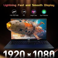 15.6-FHD-Laptop Student-Laptop, 16GB RAM 256GB SSD, Intel Pentium Quad-Core N100 Processor (Up to 3.4GHz) Backlit Keyboard Fingerprint WiFi 6 BT5.2 Business-Laptop, 2 Years Warranty Windows 11 Laptop - Image 2