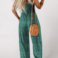 Dokotoo Women's Casual Loose Overalls Jumpsuits One Piece Sleeveless Printed Wide Leg Long Pant Rompers With Pockets - Image 3