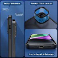 CACOE Magnetic Case for iPhone 13 & iPhone 14 6.1 inch-Compatible with MagSafe & Magnetic Car Phone Mount,Anti-Fingerprint TPU Thin Phone Cases Cover Protective Shockproof (Matte Black) - Image 6