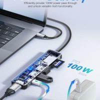 Hiearcool USB C Hub, USB-C Multi-Port Adapter for MacBook Pro, 7IN1 USBC to HDMI Hub Dongle Compatible for Laptops and Other Type C Devices (4K HDMI USB3.0 SD/TF Card Reader 100W PD) - Image 3