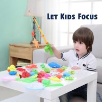 CozyBomB™ Magnetic Fishing Toys Game Set for Kids | Water Table Bathtub Kiddie Pool Party & Pole Rod Net, Plastic Floating Fish Toddler Color Ocean Sea Animals Birthday Age 3 4 5 6 Year - Image 5