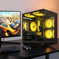 Gaming PC Desktop,Prebuilt Gaming Computer with,AMD Ryzen 7 5700X 3.4GHz,RTX5060 8GB GDDR7 DLSS4,32GB DDR4 RAM 3200MHz,1TB NVME SSD,ARGB Cooling Fan,Supply WiFi Support - Image 6