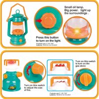 FUN LITTLE TOYS Pop Up Play Tent with Camping Gear and Tools Set, Outdoor Toys for Kids - Image 5