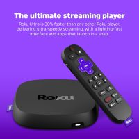 Roku Ultra - Ultimate Streaming Player - 4K Streaming Device for TV with HDR10+, Dolby Vision & Atmos - Bluetooth & Wi-Fi 6- Rechargeable Voice Remote Pro with Backlit Buttons - Free & Live TV - Image 2