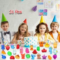 Squishies, 26 Pack Mochi Squishy Toys - Kawaii Cat Squishys Slow Rising Animals - Party Favors, Goodie Bag, Birthday Gifts, Mini Squishies Stress Reliever Toy - Image 5