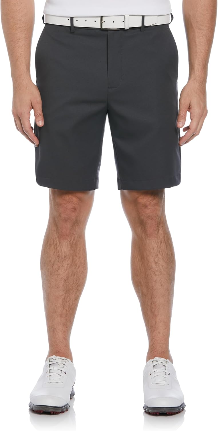 PGA TOUR Men’s 9″ Golf Shorts with Expandable Waistband, Flat Front, Moisture-Wicking, Sun Protection, Stretch, Lightweight