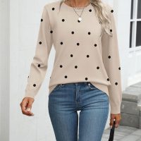 Zeagoo Womens 2025 Fall Sweaters Long Sleeve Tops Classic Crew Neck Pullover Sweaters Loose Dressy Casual Basic Clothes - Image 2