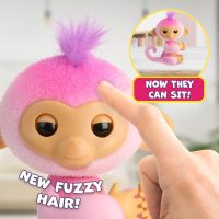 2023 New Interactive Baby Monkey Reacts to Touch – 70+ Sounds & Reactions – Harmony (Pink) - Image 6