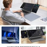 Triple Screen Laptop,16” Main + Dual 10.5” Monitors, Core i7-1270P, 32GB RAM,2TB SSD, Windows 11 Pro,Wi-Fi 6,BT 5.2,Face & Fingerprint Unlock,USB-C,HDMI for Business/Design/Stock Trading - Image 7