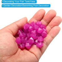 100pcs Glow Rocks 10-15mm Glow Pebbles Decoration in The Dark Luminous Stones Decor DIY Decorative Purple for Garden, Potted Plant, Fish Tank - Image 5