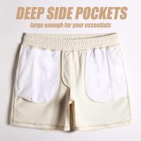 maamgic Mens Athletic Gym Shorts 5.5" Elastic Waist Casual Pajama Pocket Jogger Men Workout Short Pants - Image 5
