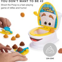 Brybelly The Original Shoot The Poop - Funny Family Game - Fast and Frenzied Flushing Poop Game with Fun Sounds for Kids - Image 4