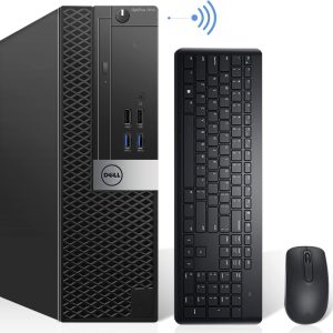 Dell OptiPlex 7040 SFF Desktop Computer PC Intel Quad Core i7-6700 3.20GHz AX200 Built-in WIFI 6 Bluetooth 32GB DDR4 New 1TB NVMe M.2 SSD 2TB HDD HDMI Wireless Keyboard & Mouse Windows11 Pro (Renewed)