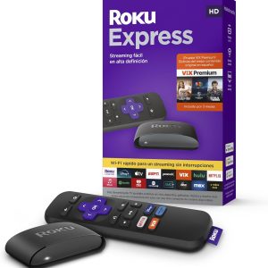 Roku Express Dispositivo de Streaming HD para TV (Spanish Edition) - Con VIX Premium, Control remoto con botones de acceso rápido I Roku Express HD Streaming Device for TV, with VIX Premium Offer