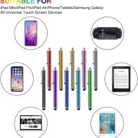 Stylus Pen [10 Pack] Universal Capacitive Touch Screen Pens for Tablets, iPad Mini, iPad Pro, iPad Air, Smartphones, Samsung Galaxy - Multiple Colors - Image 3