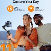hohem iSteady X3 SE Gimbal Stabilizer for iPhone, Phone Stabilizer with Detachable Remote Control, Portable Foldable 3-Axis Phone Gimbal for Android & iPhone 16 15 Pro Max, Ideal for Travel Vlogging - Image 7