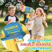 JONEG Toys for 3-8 Year Old Boys Girls: 2 Pack Bubble Machine for Kids with Bubble Solution, Gifts for 3 4 5 6 7 8 Years Old Boy Birthday Toy for Kid Toddlers Ages 4-6 Outdoor Wedding Bubbles Wands - Image 4