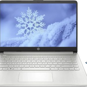 HP 14" LED Business Laptop Computer, 16GB RAM 320GB Storage (64GB eMMC+256GB SD Card), Intel Quad-Core N4120, Windows 11 S Laptop with 1-Year Microsoft Office 365, PLUSERA Earphones, Silver