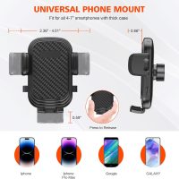 Newlest 2 in 1 Phone Mount for Car Cup Holder with Adjustable Base, Phone Holders for Car Cupholder, No Shaking 360° Flexible Neck Phone Mount for All 4-7” Smartphones, Cup Holder for Most Bottles - Image 6