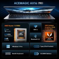 2025 AMD Laptop, 16.1inch Laptop Computer with AMD Ryzen 7 5000 Series(8C/16T, Up to 4.3GHz), 16GB RAM 512GB NVMe SSD Windows 11 Laptop, Radeon RX Vega 8 Graphics,WiFi 6, Backlit KB - Image 2