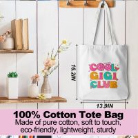 Grandma Gifts Funny Gigi Canvas Tote Bag Beach Bag Reusable Shopping Grocery Bags for Women Female Nana Grandmother Birthday Mothers Day Christmas Friendship - Image 4