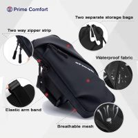 Cell Phone Holder, Small Crossbody Shoulder Holsters Bag with Arm Band, Fits iPhone and Android, Use for Running, Walking, Hiking & Biking (6.7 Inches, Red) - Image 2