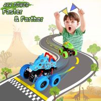 LODBY Dinosaur Toys for 2 3 4 5 Year Old Boys - Monster Truck Toys for Toddlers Boys Ages 2-4-6 - Push and Go Cars Dinosaur Toys for Kids 3-5 Year Old Boy Christmas Birthday Gifts - Image 4
