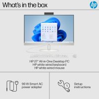 HP 27 inch All-in-One Desktop PC, FHD Display, AMD Ryzen 7 7730U, 32 GB RAM, 1 TB SSD, AMD Radeon Graphics, Windows 11 Home, 27-cr0012 (2024) - Image 9