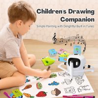 Drawing Robot for Kids with 150 Cards, Voice Interactive Educational Drawing Machine, Montessori Painting Learning Toys for 3 4 5 6 7 8 Year Old Boys Girls Birthday Party - Image 3
