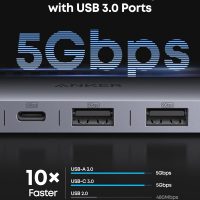 Anker USB C Hub, 7-in-1 Multi-Port USB Adapter for Laptops, 4K@60Hz USB C to HDMI Splitter, 85W Max Power Delivery, 3xUSBA & C 3.0 Data Ports, SD/TF Card, for Type C Devices (Charger Not Included) - Image 4