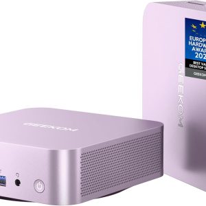 GEEKOM A6 Aurora Edition Mini PC with AMD Ryzen 7 6800H, 32GB DDR5 RAM 1TB PCIe 4.0 NVMe SSD, Radeon 680M, Compact Aluminium Design Windows 11 Pro Desktop Computer with USB4/8K UHD/Wi-Fi 6E/SD Slot