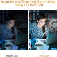 Video Conference Lighting Kit, Ring Light Clip on Laptop Monitor with 5 Dimmable Color & 5 Brightness Level for Webcam Lighting/Zoom Lighting/Remote Working/Self Broadcasting and Live Streaming, etc. - Image 3