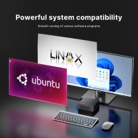 P4 Mini PC, Mini Computers, AMD Ryzen 7 5825U (up to 4.5GHz) Gaming PC, 32GB DDR4 1TB PCIe SSD Desktop Computers, 4K Triple Display, Dual LAN 2.5G, Wi-Fi 6E/BT5.2, for Gaming, Office & Design - Image 8