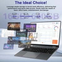jumper 16 inch Convertible Laptop, 2 in 1 Laptop Computer with IPS FHD 360 Degree Touchscreen, 16GB DDR4 640GB Storage, Fingerprint Reader, WiFi 6, 53.2WH, Backlit Keyboard, Type-C, 1 Year Office 365 - Image 2