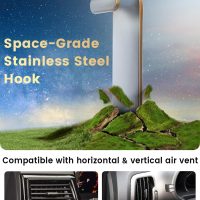 Phone Holders for Your Car: [Never Blocking] Air Vent Cell Phones Mount for iPhone & Samsung Android Smartphone [Thick Cases Friendly] Hands-Free Auto Mobile Phone Stand - Image 6