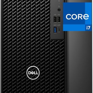 Dell Optiplex Tower - Intel i7-12700K, 32GB RAM, 1TB NVMe SSD, DisplayPort, HDMI, USB C, DVDRW,AX Wi-Fi, Bluetooth, Windows 11 Pro, Black Desktop